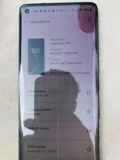 One Plus 8plus 5G uw