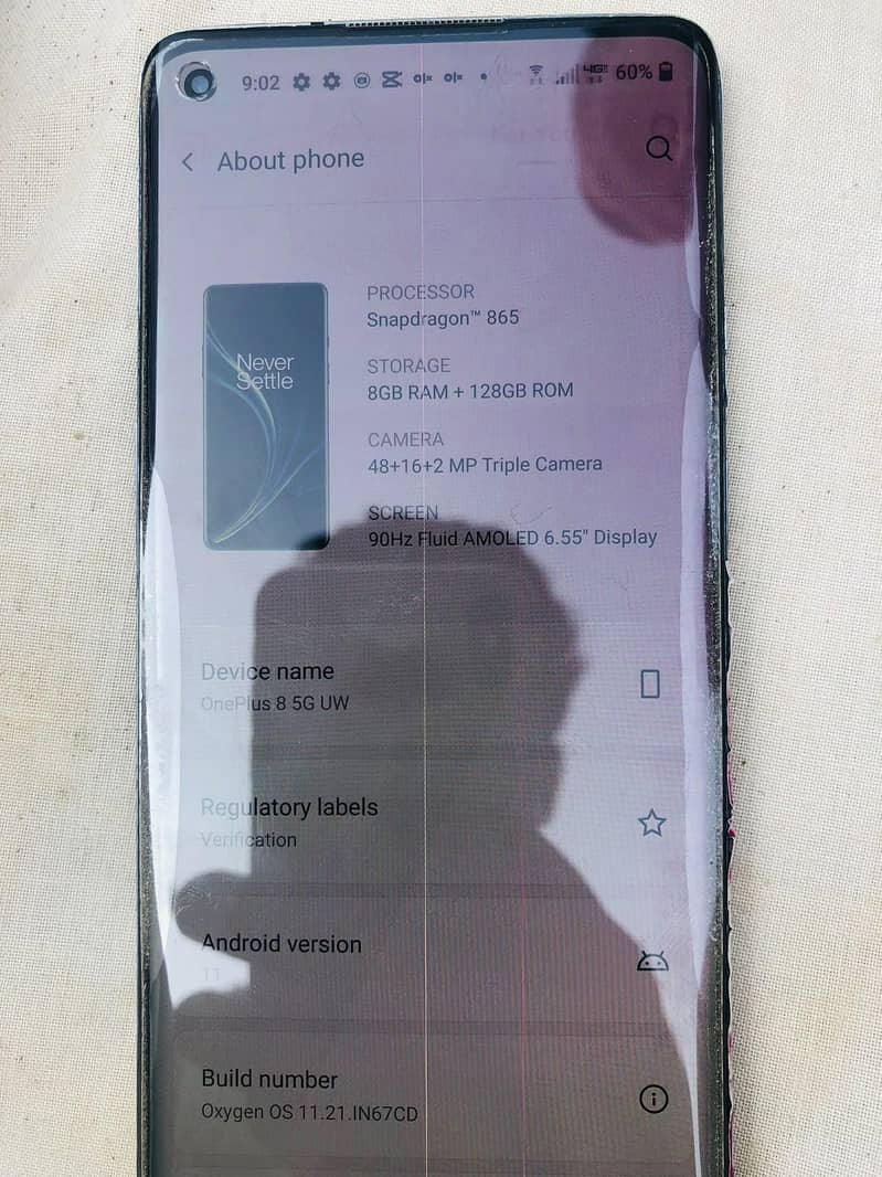 One Plus 8plus 5G uw 0