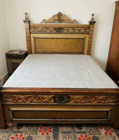 Bed and dressing table