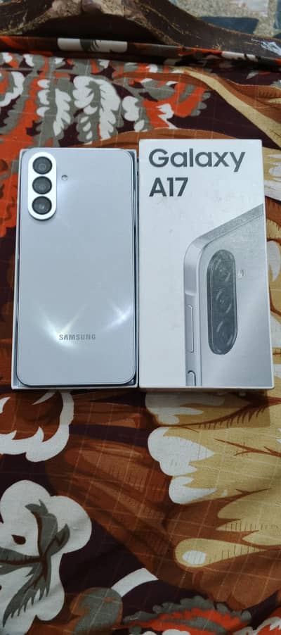 Samsung a17 mobile for sale 8/256 hai 10 month warranty