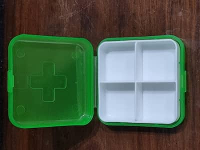 Transparent Pill Medicine Box for Bed, Kitchen Pill Box