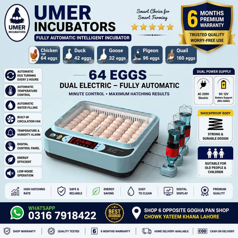 Automatic Egg Incubator | Egg Hatching Machine | Incubator | Brooder 14