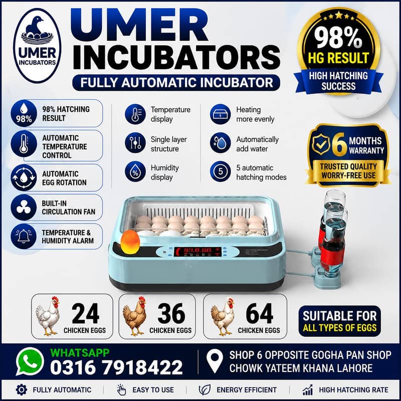 Automatic Egg Incubator | Egg Hatching Machine | Incubator | Brooder 15