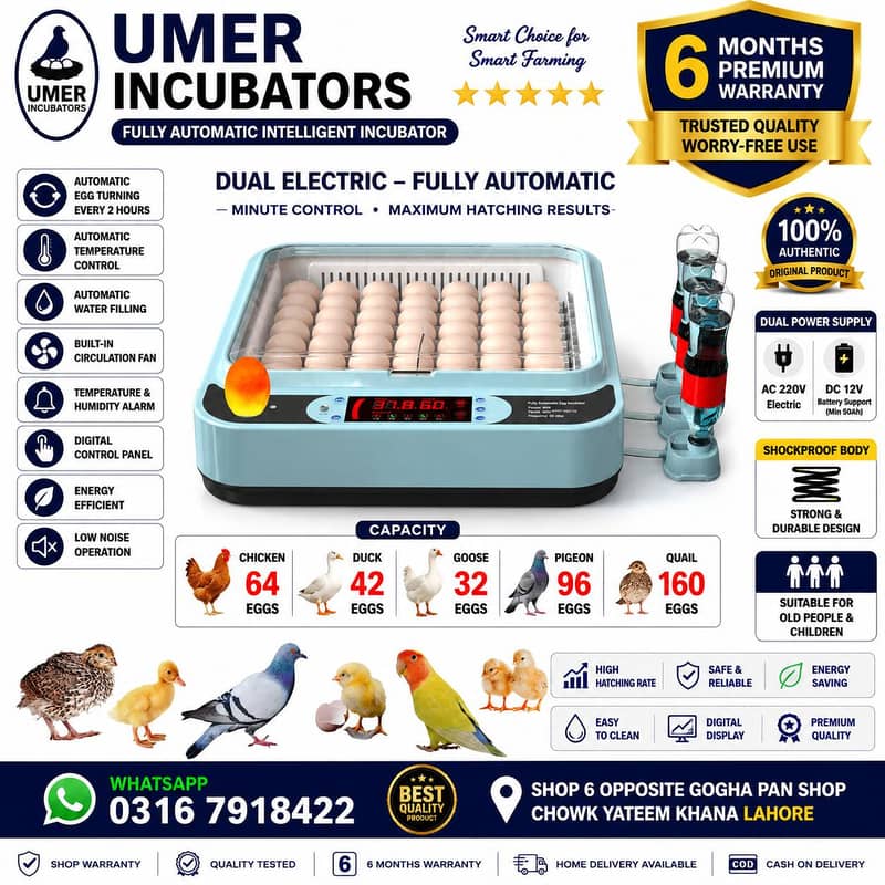 Automatic Egg Incubator | Egg Hatching Machine | Incubator | Brooder 18