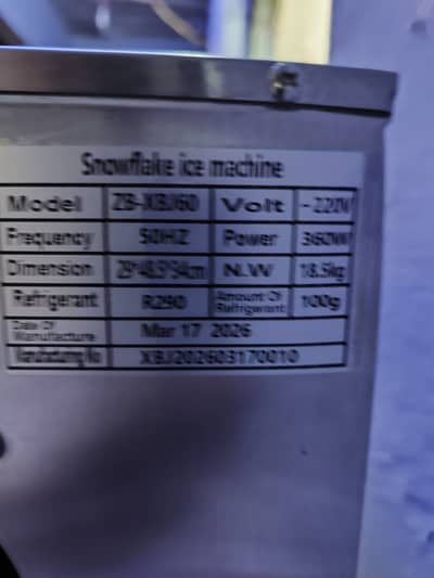 Snow falak ice cream machine