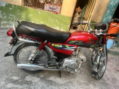Honda cd 70cc 2024 model Peshawar number bilkol mint condition