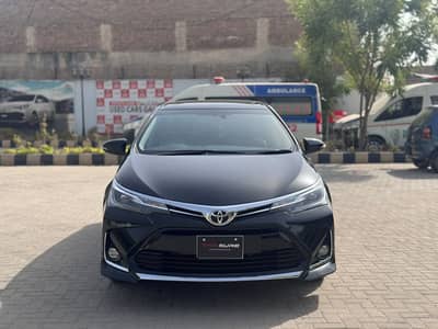 Toyota Altis Grande Black with Black Interior