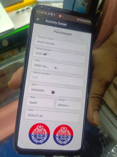 Apple iPhone X 256 gb pta approved with box
