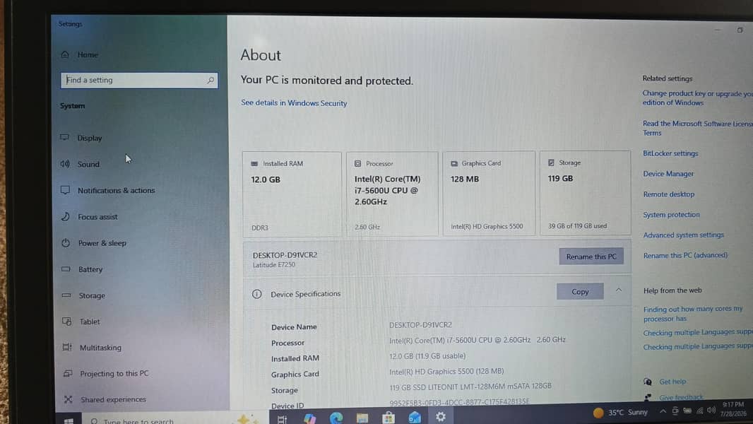 Dell Latitude E7250 2