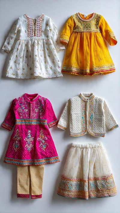 baby girl dress sticking sada suit frock lehnga shrara grara wagira