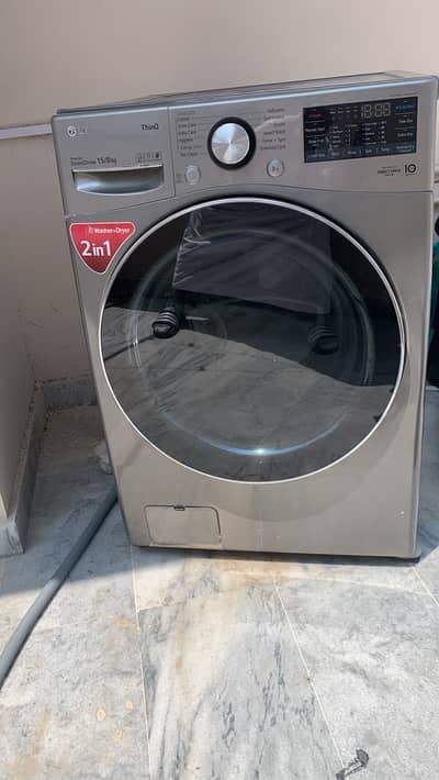 LG ThinQ Front Load Washing Machine 15/8KG – Like New | Smart AI Wash