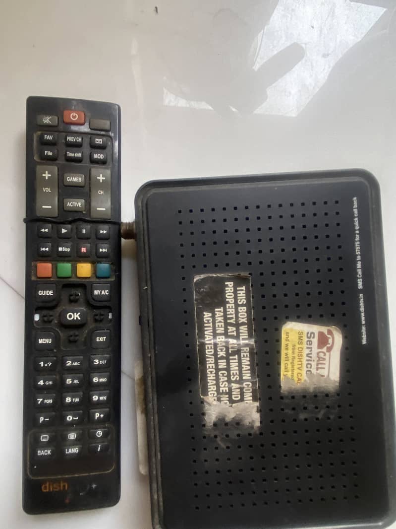 Dish receiver with remote control 2