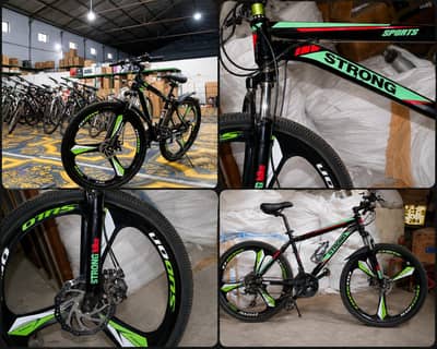 sports strong 26" mountain bike | 3-spoke Alloy Mag Wheels | disc