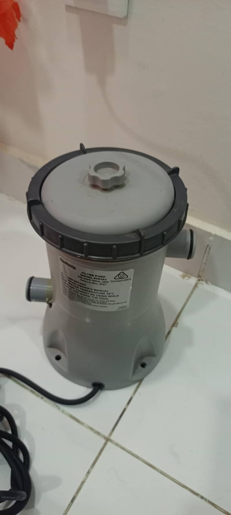 POOL FILTER WATER PUMP With New Filter 1