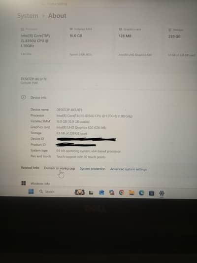 DELL LATITUDE 5590 i5 8th gen