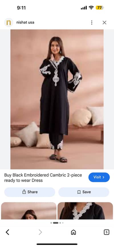 Nishat 2 piece in 50 percent off