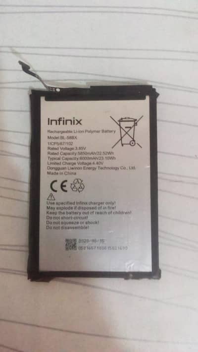 Infinix hot 9 play ke battery original