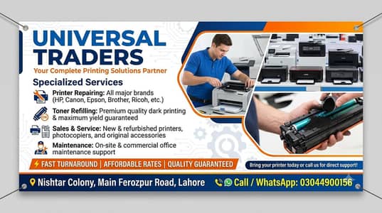 we deal in all kind of repairing of Printers and Photocopiers