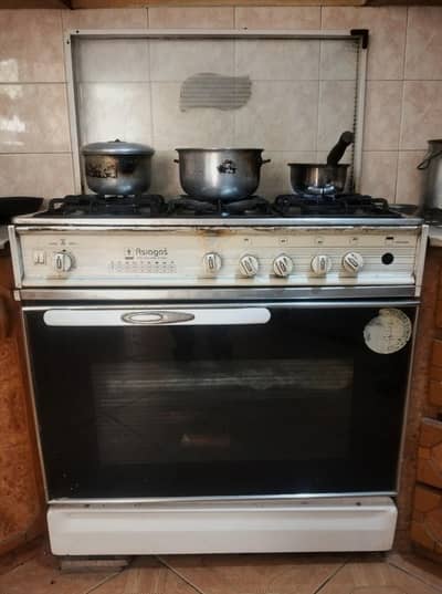 ASIA GAS 5-Burner Cooking Range with Oven & Grill (Stainless Steel)