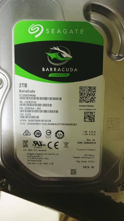 Seagate Hard Drive 2TB ( Just Brand New )