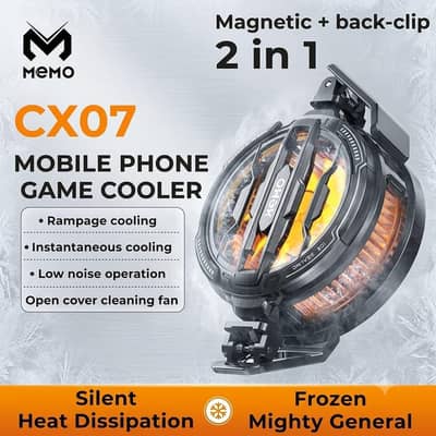 MEMO CX07 Mobile Phone Cooler | Gaming Cooling Fan