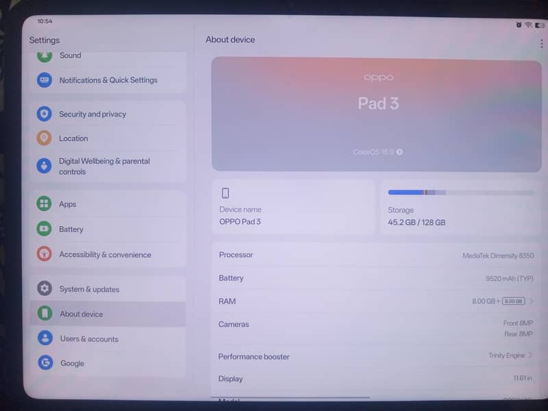 Oppo Pad 3 4