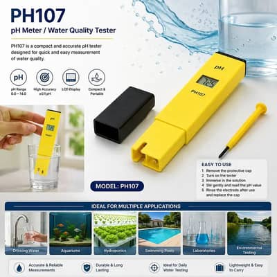 pH Meter price in pakistan PH107 PH Meter/Water Quality Tester