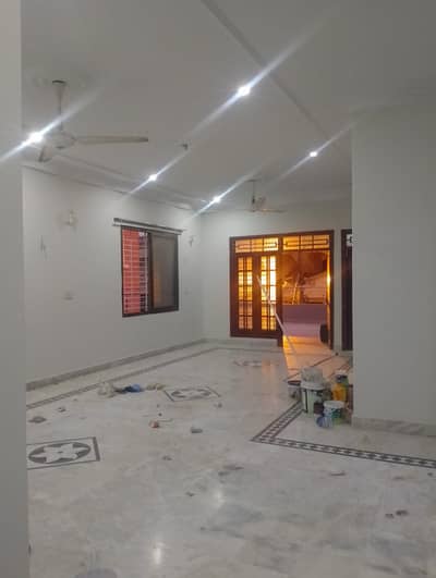 three bed dd first floor with roof portion available for rent in johar