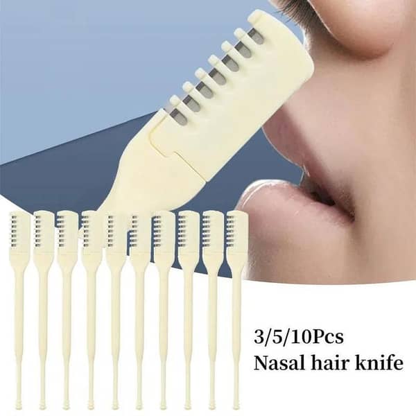 Pack of 3 New Portable singleHead Nasal Shaver Cutter Manual Safe 360 Degree Rotating Nose Hair Trimmer for Women Men hair remover