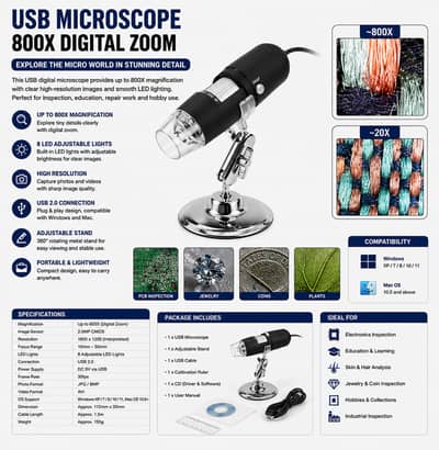 USB Microscope 800X price in pakistan