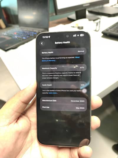 Urgent Sale: Apple iPhone 15 Pro Max PTA (Prestine Condition)