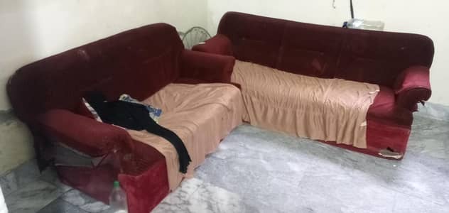 3 2 1 1 pcs sofa set hai 7 seter peur tali lakar ka dancha
