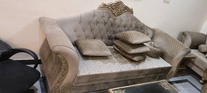 complete sofa set with tables