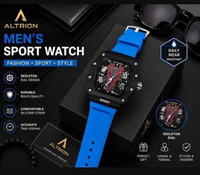 Original Altrion Men's Sport Watch – Stylish Blue Strap