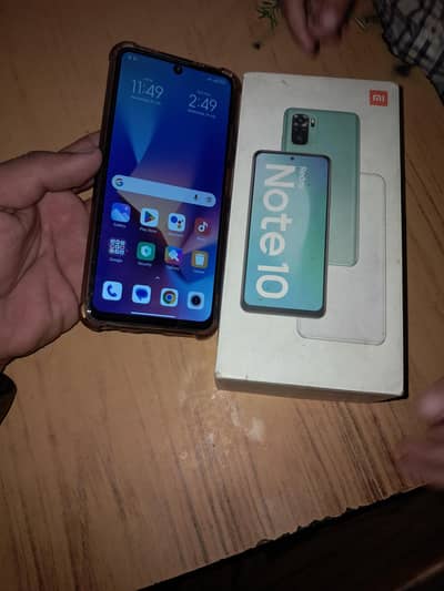 Redmi Note 10 4+2GB Ram 128GB Memory With Box Condition 10/10