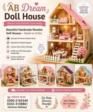 dream dollhousee order per tayar kiye jate haindoll house