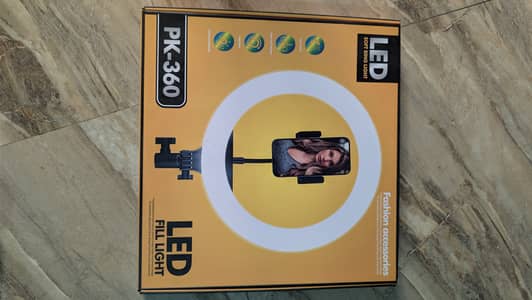 Plokama PK- 360 LED Soft Ring Light - full Light with Phone Holder