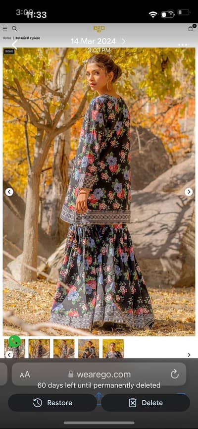 2 piece lawn suit
