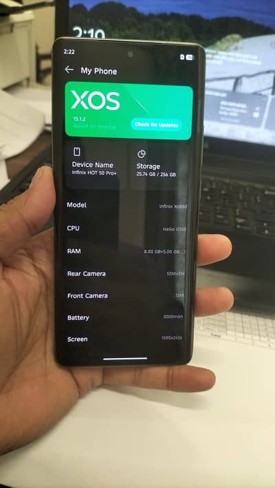 Infinix Hot 50 Pro+ (8GB + 5GB Extended RAM / 256GB Storage)