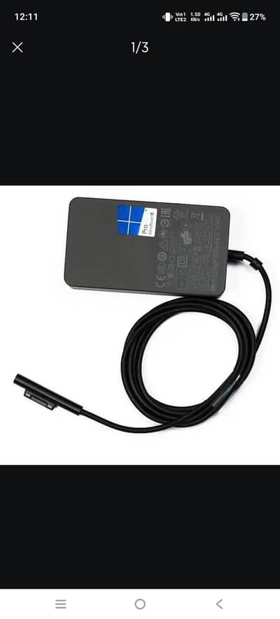 Microsoft Surface Pro 6 1706 Laptop AC Adapter Charger