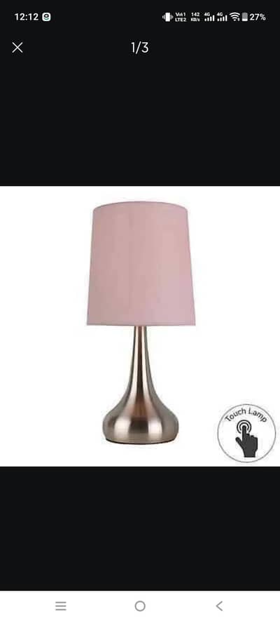 New Rimini Touch Lamp Beautiful Silver Base