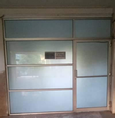 10x10 ft Aluminum Frosted glass office partition with door