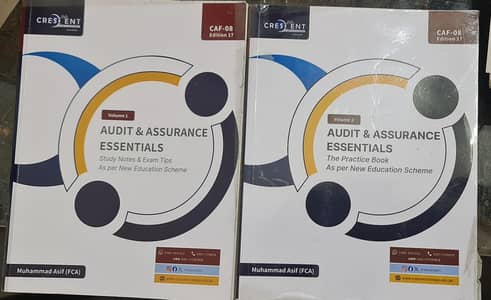 ICAP CAF-8 AUDIT & ASSURANCE (VOL 1 & 2) BY SIR Muhammad Asif (FCA)