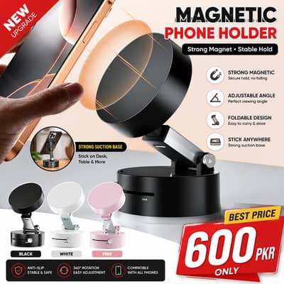Magnetic Suction Phone Holder Multicolor Lightweight Portable