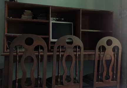 Study Table / Computer Table with 3 chairs