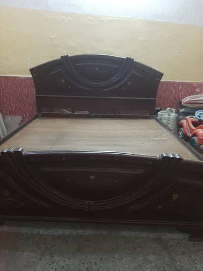 King size wooden bed without foam