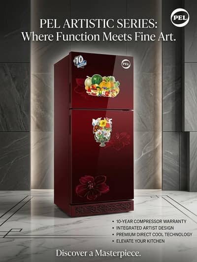 PEL Black & White Refrigerator - Excellent Condition