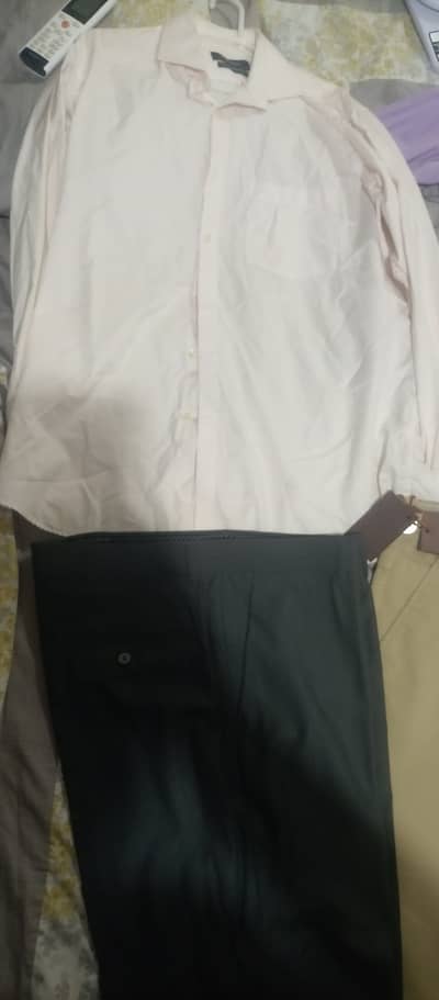 DINERS 2 pants 38 waist and 2 shirts collar 16 1/2