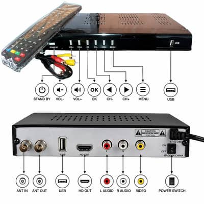 Digital Satellite Receiver HD Set Top Box - USB & HDMI Support