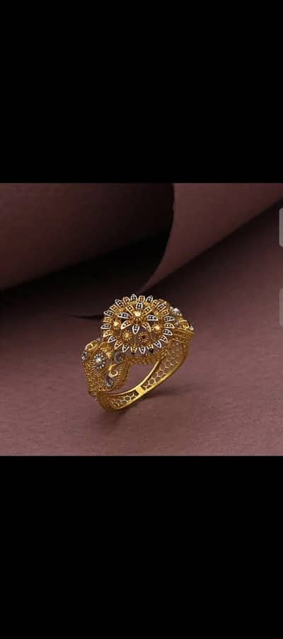 gold rings 21 karet gold latest design ladies gril hold ring